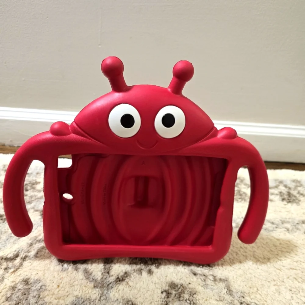 🌟7/25$ Kids Ladybug Shockproof Handle Stand Case Cover